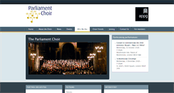 Desktop Screenshot of parliamentchoir.org.uk