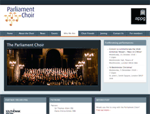 Tablet Screenshot of parliamentchoir.org.uk